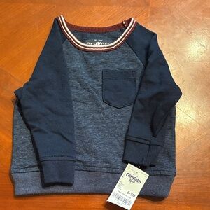 OshKosh B'gosh Navy & Heather Pocket Raglan Sweatshirt